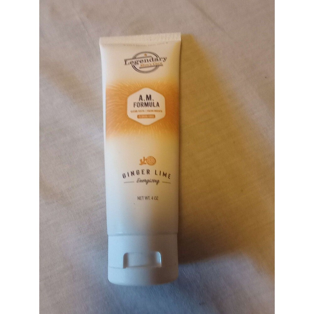 Legendary Men's Care Ginger Lime AM Formula Toothpaste Fluoride Free 4 oz Tube